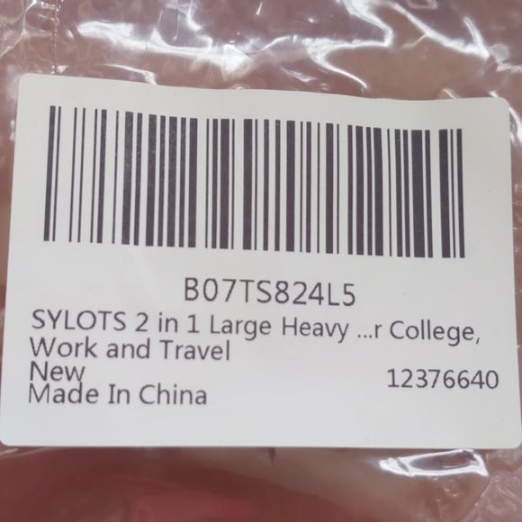 2 in 1 Large Heavy PVC Clear Backpack - Picture 5 of 8